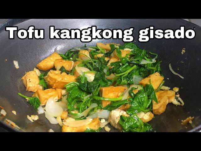 Tofu kangkong gisado | napakamurang ulam | budget ulam | jensen taste buds