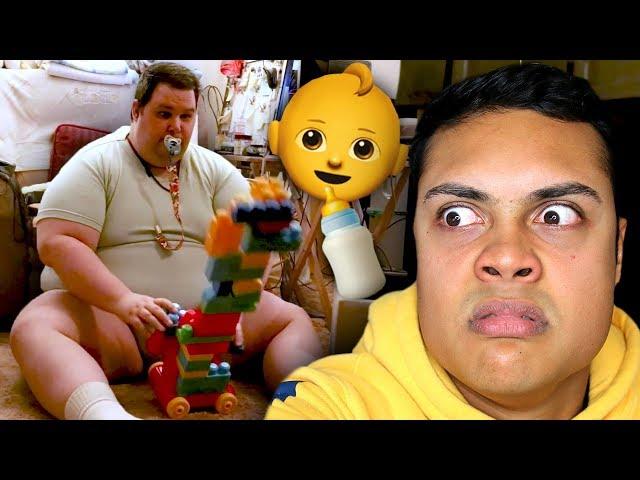 meet the MAN who thinks he's a BABY (Reacting To Weird People)