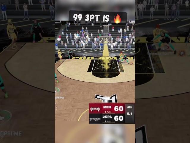 The power of a 99 three pointer in 2k23 #nba2k23