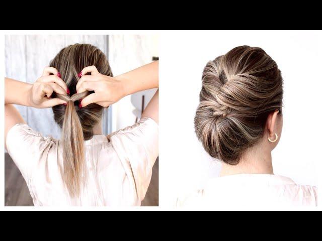 Easy Updo for Short to Medium Hair