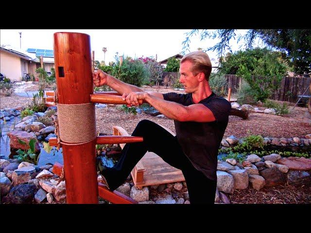 Top 10 Wing Chun Wooden Dummy Techniques and Fighting Applications of the Muk Jong!