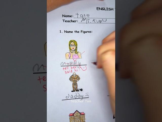 Grading Tate’s test #asmr #teacher #professor #school #grading #papers