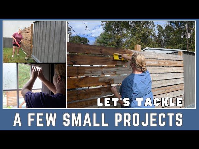 Tackling a few OUTDOOR projects | Adding privacy with a small backdoor refresh