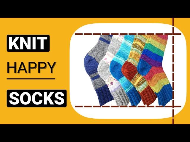 Knit a happy socks, combining rests of yarn.