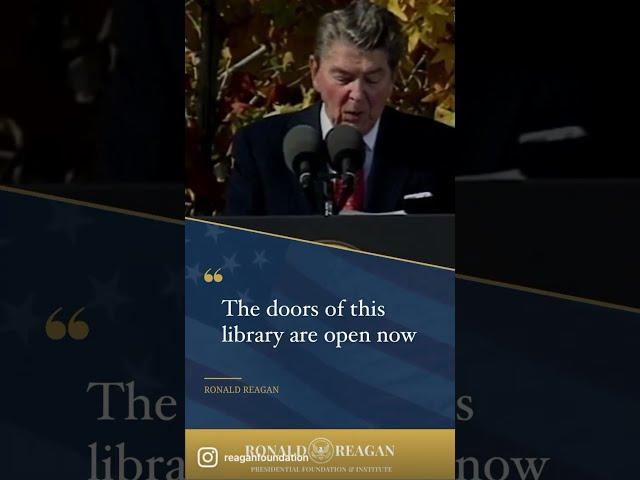 30 Years of The Reagan Library: Ronald Reagan Library Opening Ceremonies 11/4/1991