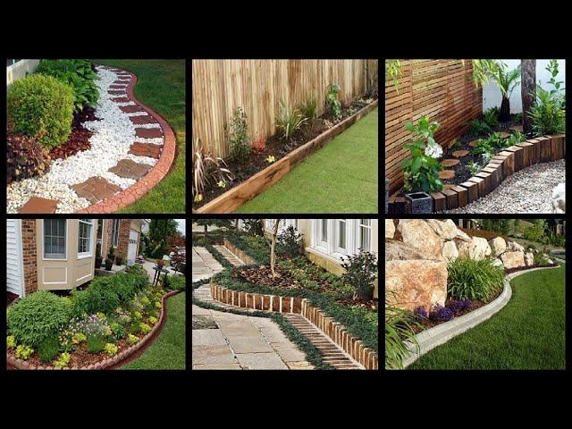 40+ Garden Path Edging Design Ideas for Beautiful Home Garden / Garden Border Photo Design Ideas.