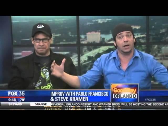 Comedian Pablo Francisco and Steve Kramer LIVE on Good Day