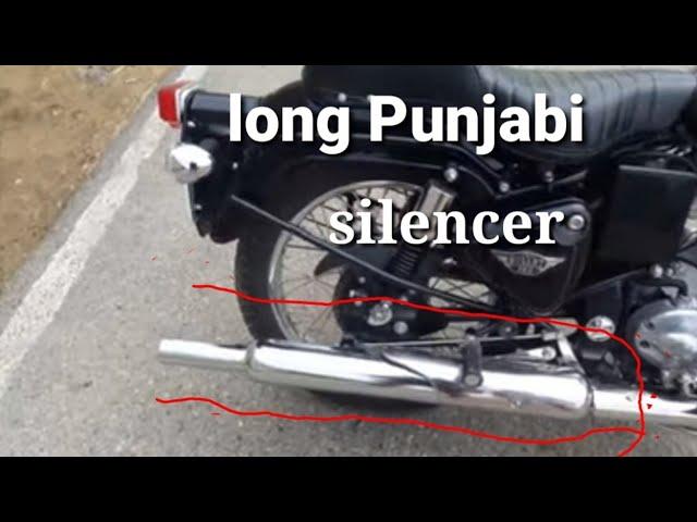 Long Bottle Silencer Punjabi Ful Review in |Royal Enfield| AK Rider 70 Malayalam