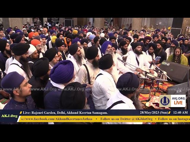 045 Delhi 27May2023 SatEve Rainsabai Keertan Bhai Manpreet Singh Jee