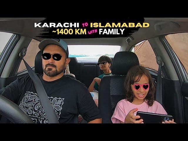  Karachi To Islamabad 1400 KM With Family