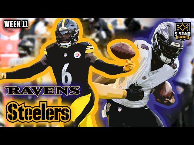 Steelers Defense Dominates Lamar Jackson! Ravens vs Steelers Week 11 Highlights | 5 Star Matchup