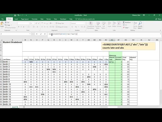 Excel - COUNTIFS with multiple criteria and OR logic