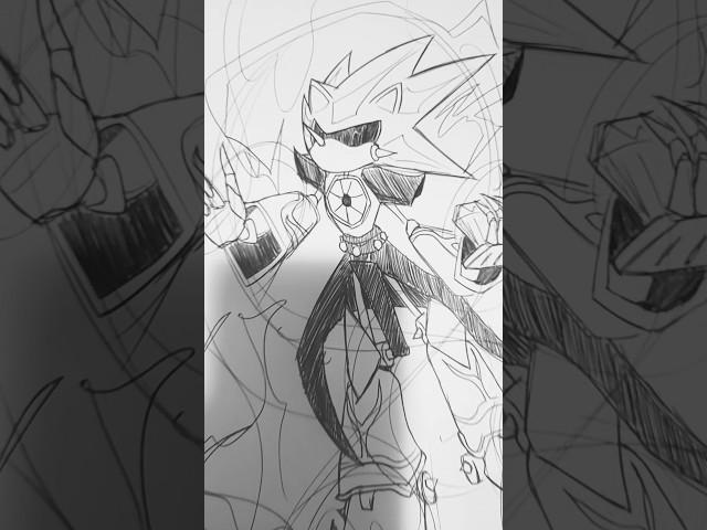 Drawing Neo Metal Sonic!-(Drawing) #sonicthehedgehog #art #sketch