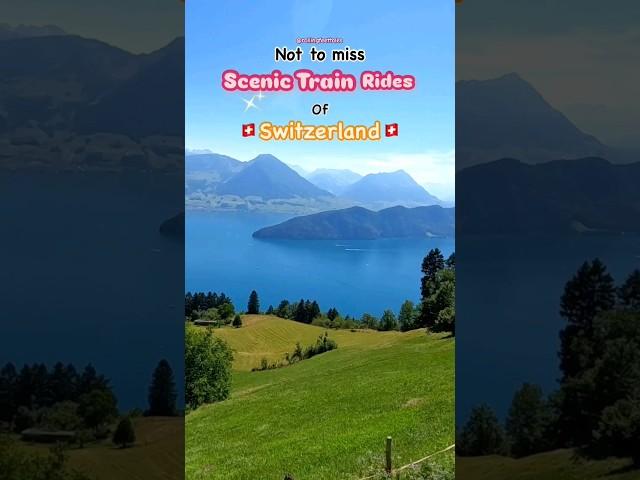 Save this for your  Switzerland Trip ! We got you best Switzerland Trains! #shorts #switzerland