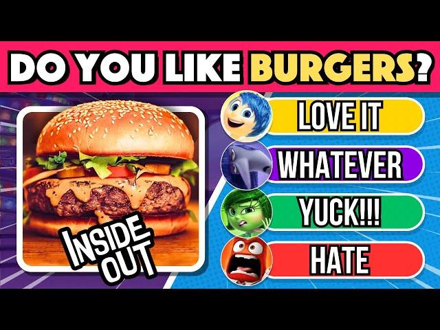  INSIDE OUT | WHICH EMOTION DO YOU CHOOSE? | Rate the food