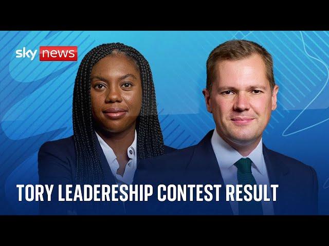 Watch live: Conservative leadership result - A special programme