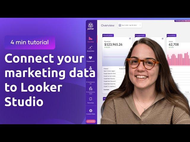 Connect a data source to Looker Studio using Porter Metrics