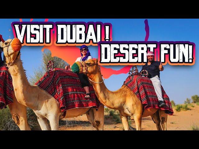 Visit Dubai ! My Camel Tour in the Desert ! ( Platinum Heritage Safari)