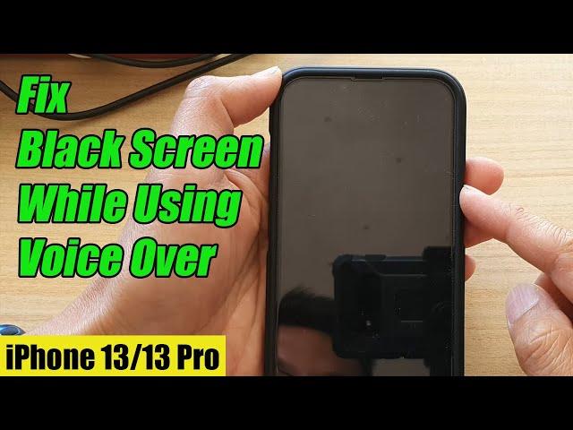 iPhone 13/13 Pro: How to Fix Black Screen While Using VoiceOver - IOS 15