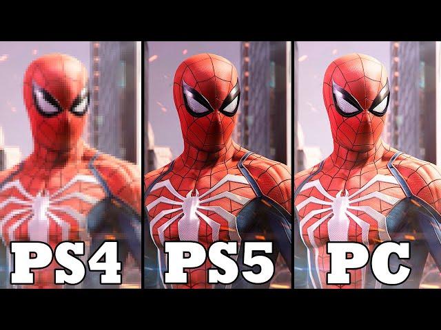 Spider-Man Remastered PS4 vs. PS5 vs. PC Comparison | Graphics | FPS | Ray Tracing | Loading Times