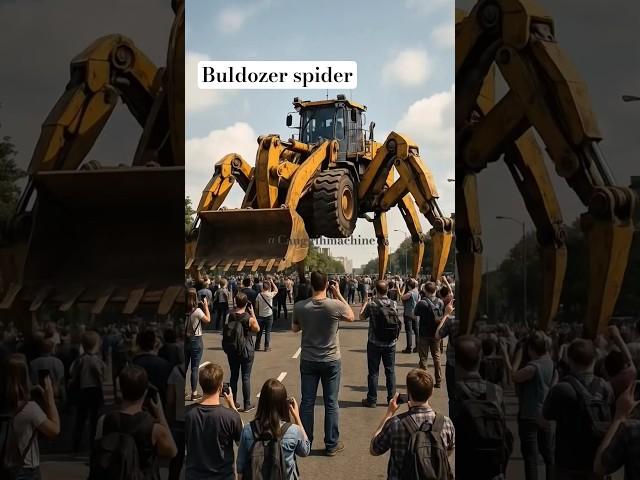 bulldozer x spider #excavator #spider #machine #heavymachinery #shorts #shortvideo #machines #ai