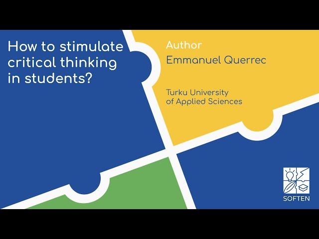 How to stimulate critical thinking in students? (Emmanuel Querrec)