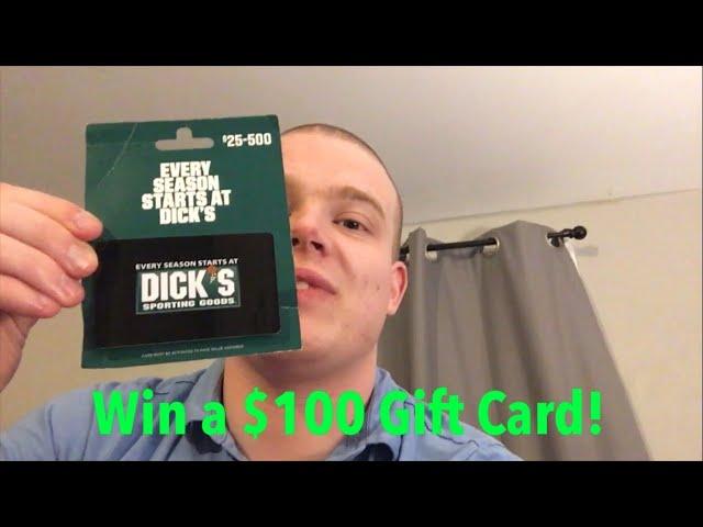 FREE $100 Dick's Sporting Goods Gift Card Giveaway #giftcard