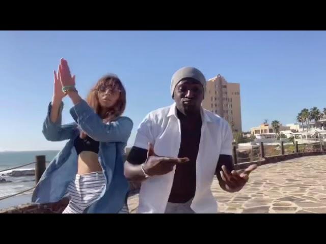 Black and white couple dancing