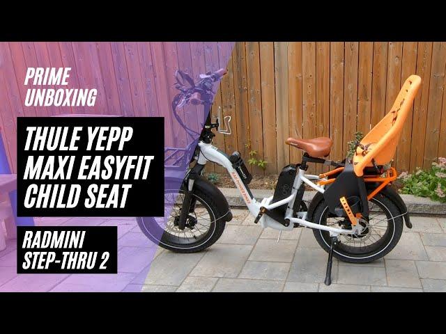 Thule Yepp Maxi Child Bike Seat Installation RadMini Step-Thru 2 eBike Video (Rack Mounted)