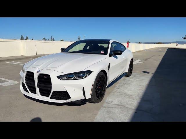 Tour the 2023 M4 Competition xDrive in Alpine White | 4K