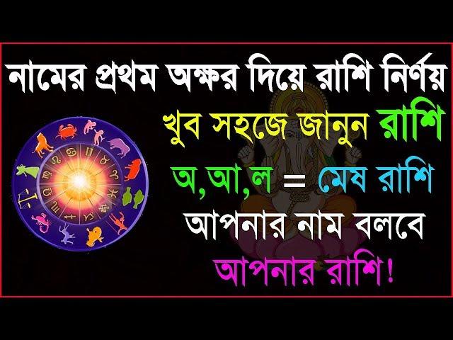 নামের প্রথম অক্ষর দিয়ে জানুন আপনি কোন রাশির জাতক বা জাতিকা,Tips Rashifal