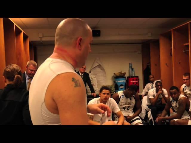 Marquette coach Buzz Williams' locker room speech after Davidson win