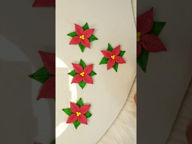 How to make flower with clay  #shorts #ytshorts  #youtubeshorts