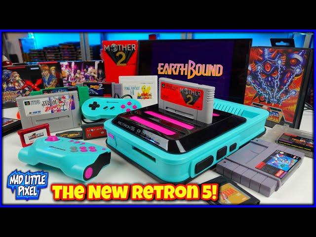 The New Hyperkin Retron 5 Hyper Beach Edition! All In One Retro Console Game Boy, NES, SNES, Genesis