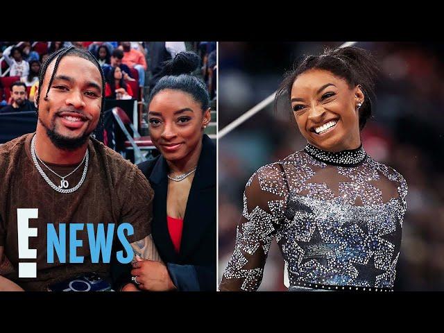 Jonathan Owens Sweetly SUPPORTS Simone Biles at Gymnastics Finals | 2024 Olympics | E! News