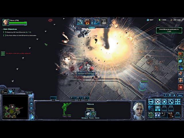 SC2 Co-Op Rifts to Korhal  ▏  "Urban Warfare" Nova GamePlay [Prestige : Urban Warfare]