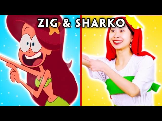 MERMAID SINGER | Zig & Sharko Funny Moments | Hilarious Cartoon Compilation | Woa Parody