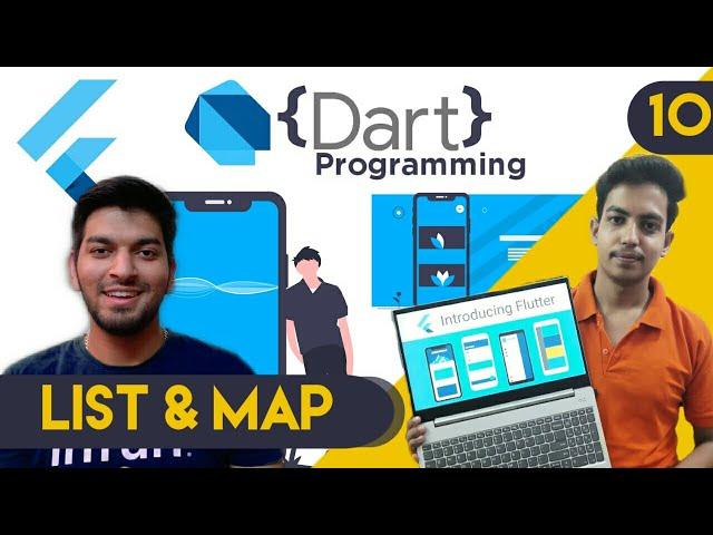 LIST and MAP - Learn DART Programming   | Flutter Series 2020 , Episode #10