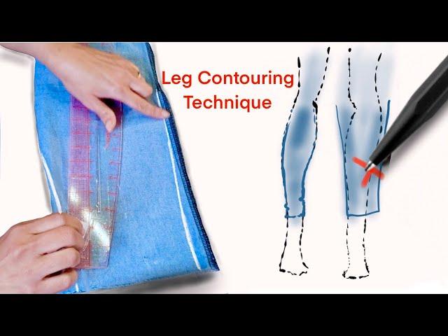 Taper Jeans with Eurohem  **Innovative Leg Contour Technique!'**