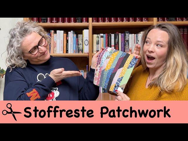 Stoffreste zu einem neuen Stoff vernähen mit Tanja von HAHNER kreativ