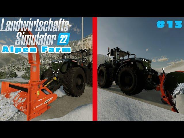 LS22 Alpen Farm #13 WINTERDIENST auf dem HOF mit dem FENDT 900 Black Beauty | FARMING SIMULATOR 22