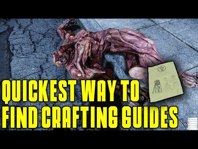 The Quickest Way to Find Crafting Guides | Miscreated Blue Prints