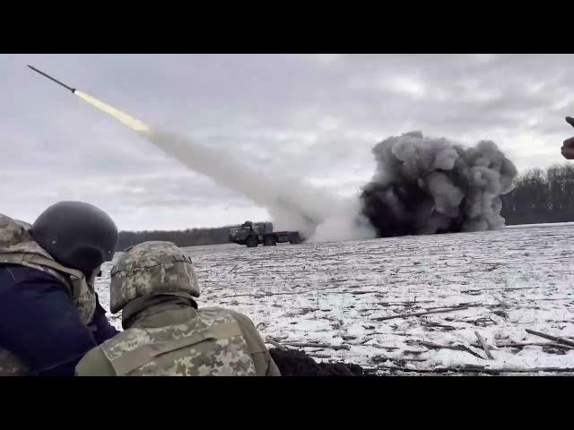 Ukraine - 30.12.2024. BM-30 Smerch MLRS Of The Ukrainian 107th Rocket Artillery Brigade In Action.