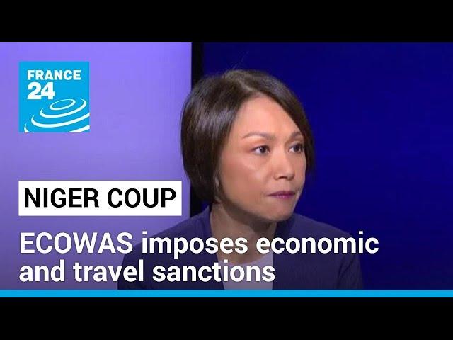 Niger coup: ECOWAS imposes economic and travel sanctions • FRANCE 24 English