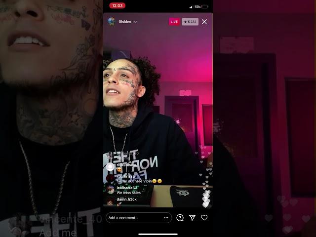 Lil skies Instagram live music