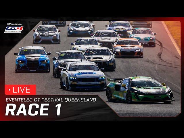 LIVE | Race 1 | EVENTelec GT Festival Queensland | 2025 Monochrome GT4 Australia