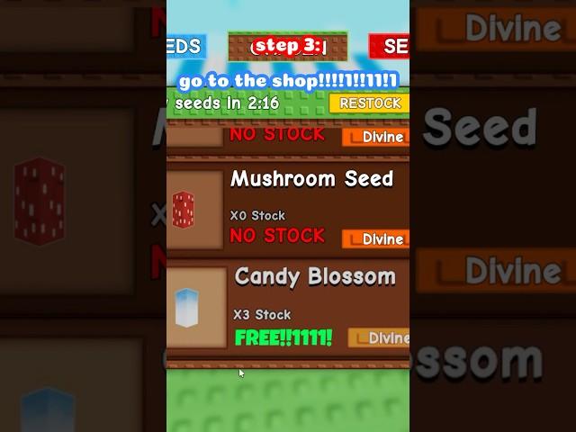 HOW TO GET THE CANDY BLOSSOM AFTER THE EASTER EVENT IN GROW A GARDEN!1!1!1! (100% real)