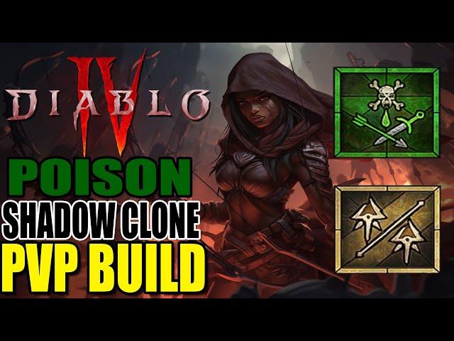 Diablo 4 ► Updated Rogue PVP Guide  Penetrating Shot ️ Poisoned Shadow Clone Build