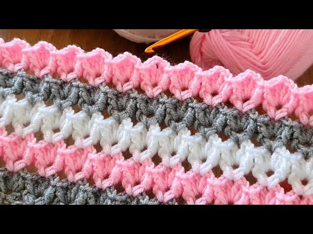 Unique Very Easy Crochet sewing pattern baby blanket for beginners