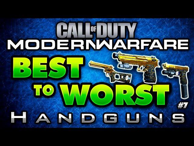 Modern Warfare BEST to WORST: Handguns in COD MW! (+ Platinum Pistol Showcase in Multiplayer)